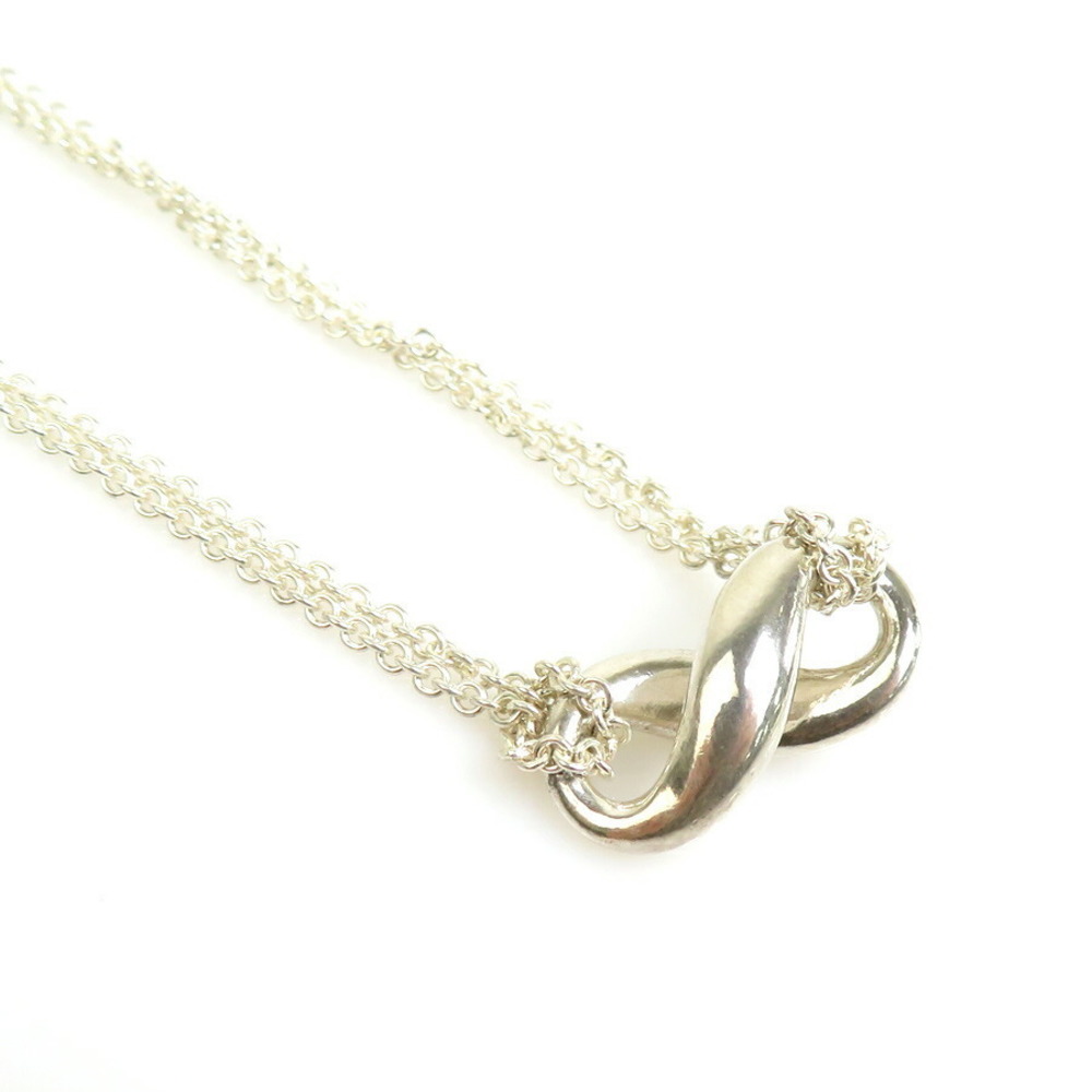 Tiffany Infinity Double Chain Necklace Silver